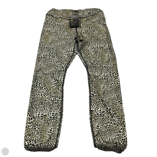 Athletic Leggings By Nike In Animal Print, Size: M