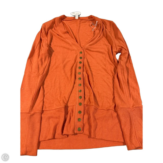Cardigan By Zenana Outfitters In Orange, Size: Xl