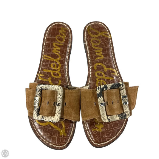Sandals Flats By Sam Edelman In Brown, Size: 8.5