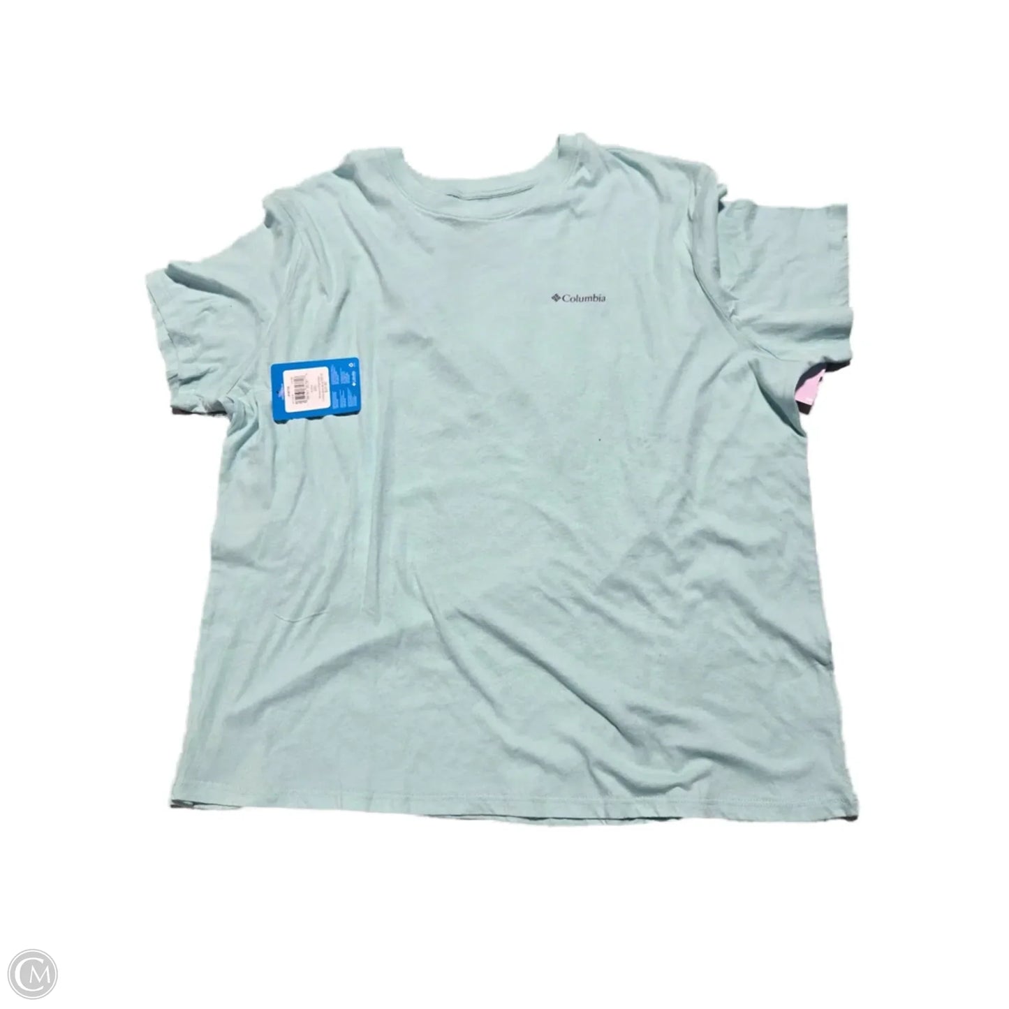 Top Short Sleeve By Columbia In Teal, Size: Xxl