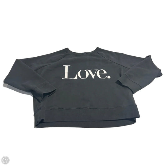 Sweatshirt Crewneck By J. Crew In Black & White, Size: L