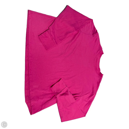 Top Long Sleeve By Under Armour In Pink, Size: S