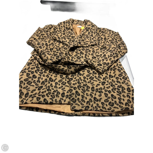 Coat Peacoat By Mudpie In Animal Print, Size: M