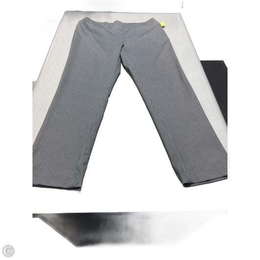 Pants Cropped By Kasper In Black & White, Size: 14