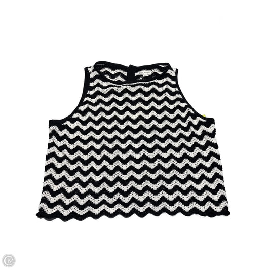 Tank Top By Ava & Viv In Black & White, Size: 3x
