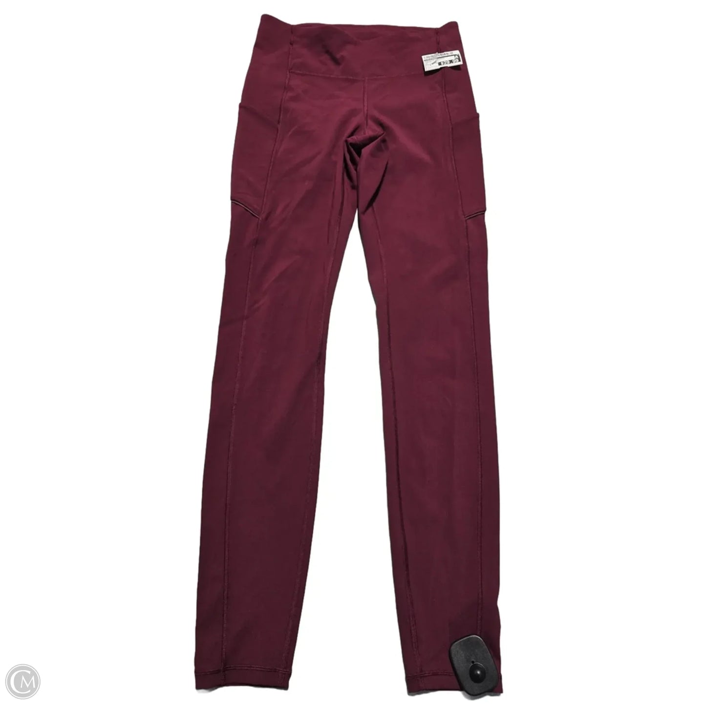 Athletic Leggings By Lululemon In Maroon, Size: 6