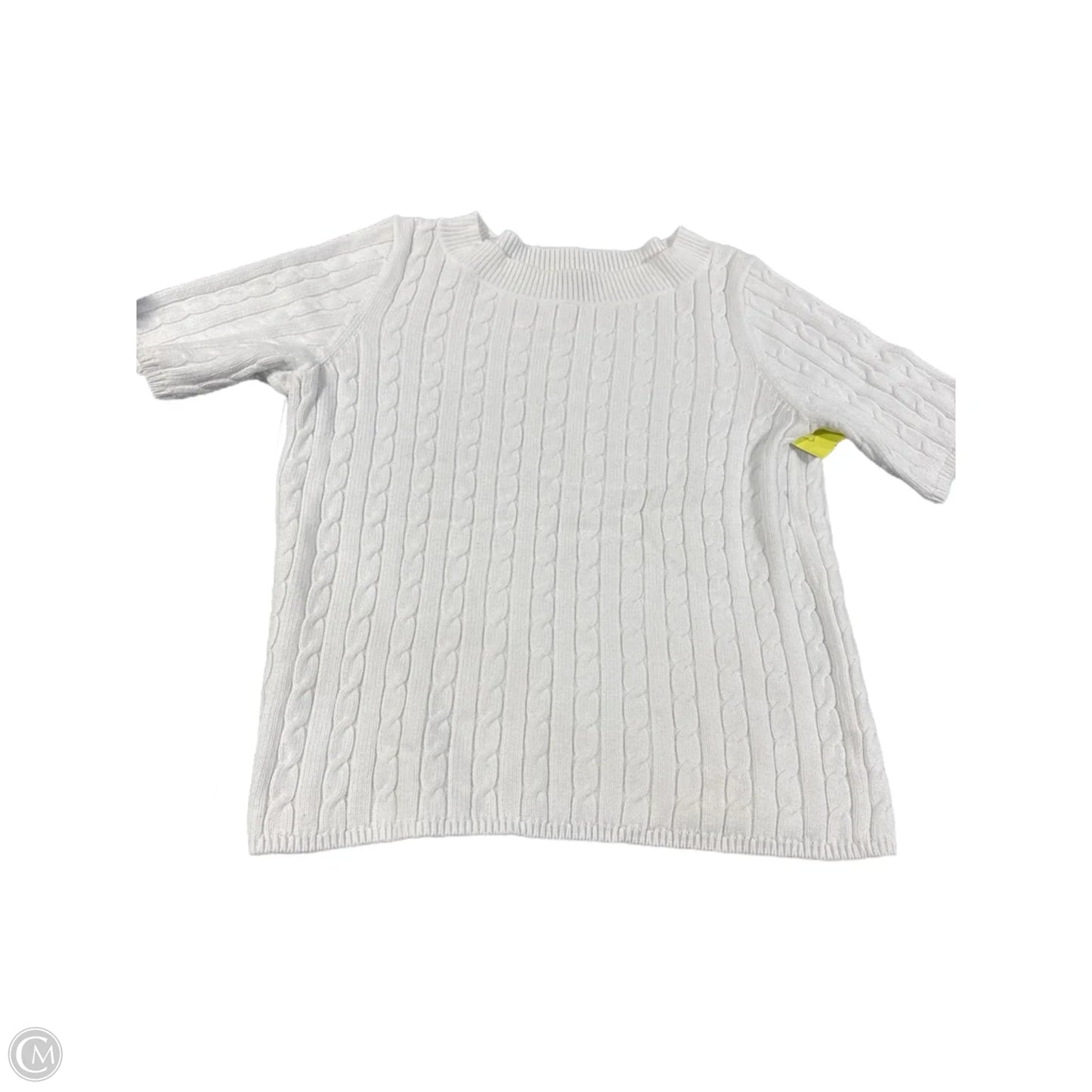 Sweater By Talbots In White, Size: M