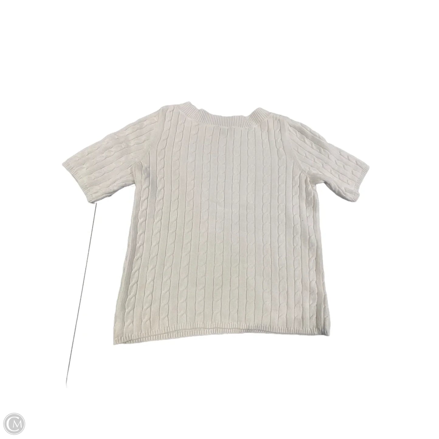 Sweater By Talbots In White, Size: M