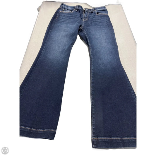 Jeans Flared By Kancan In Blue Denim, Size: 6