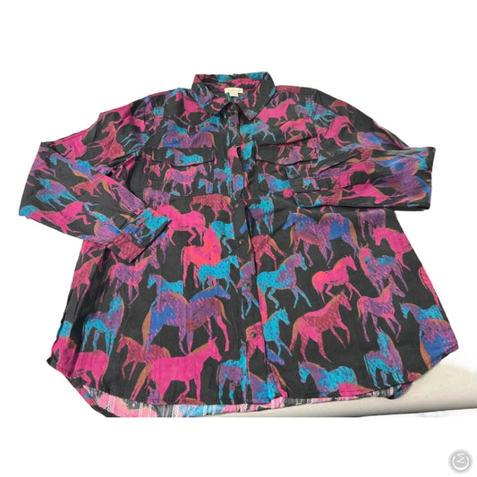 Top Long Sleeve By Sundance In Multi-colored, Size: L