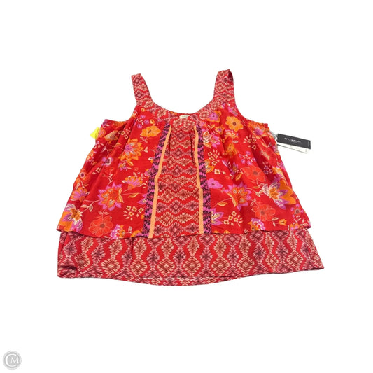 Tank Top By Liverpool In Orange & Red, Size: S