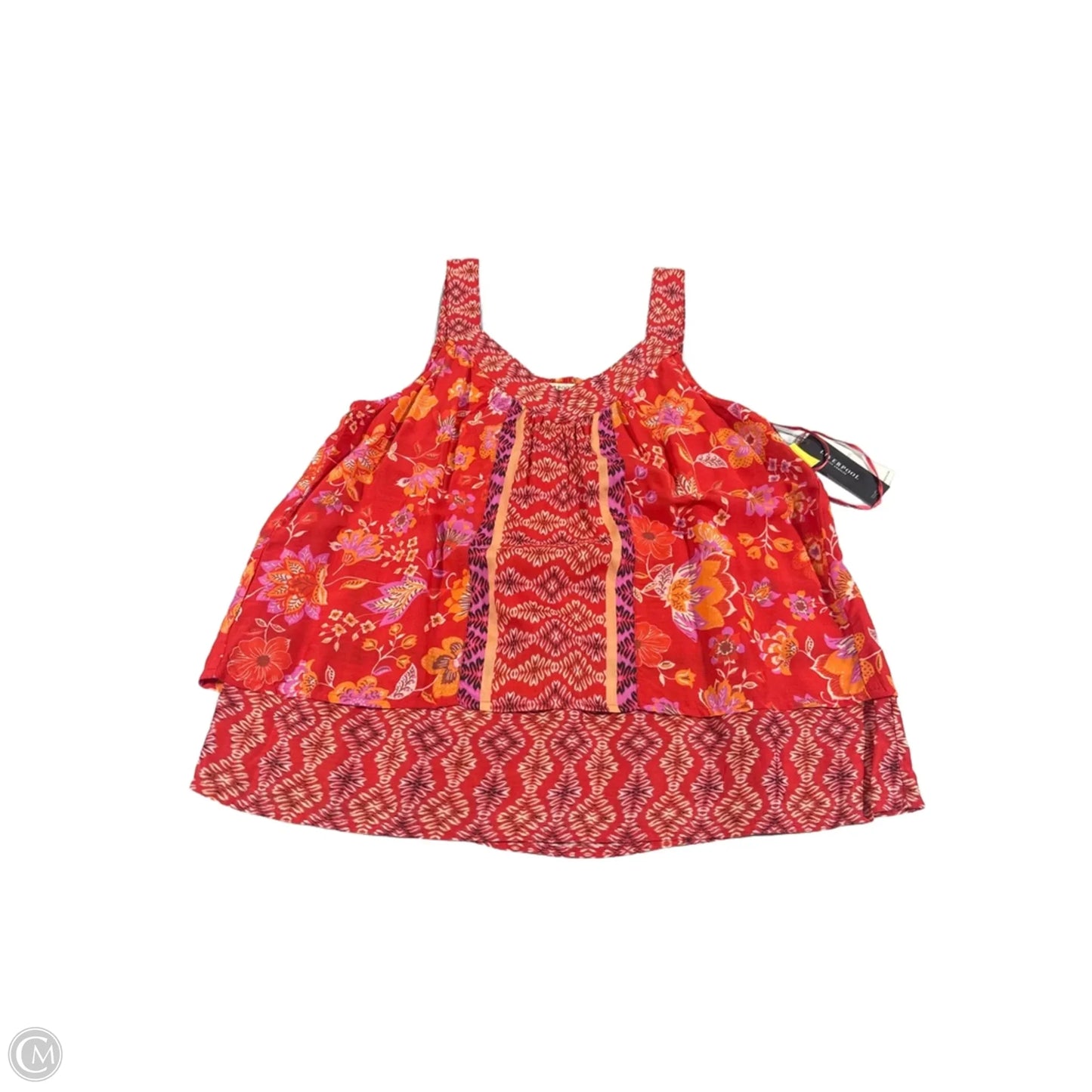Tank Top By Liverpool In Orange & Red, Size: Xs
