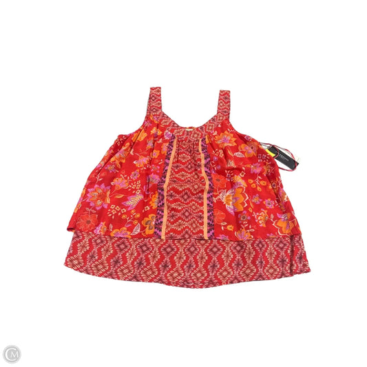 Tank Top By Liverpool In Orange & Red, Size: Xs