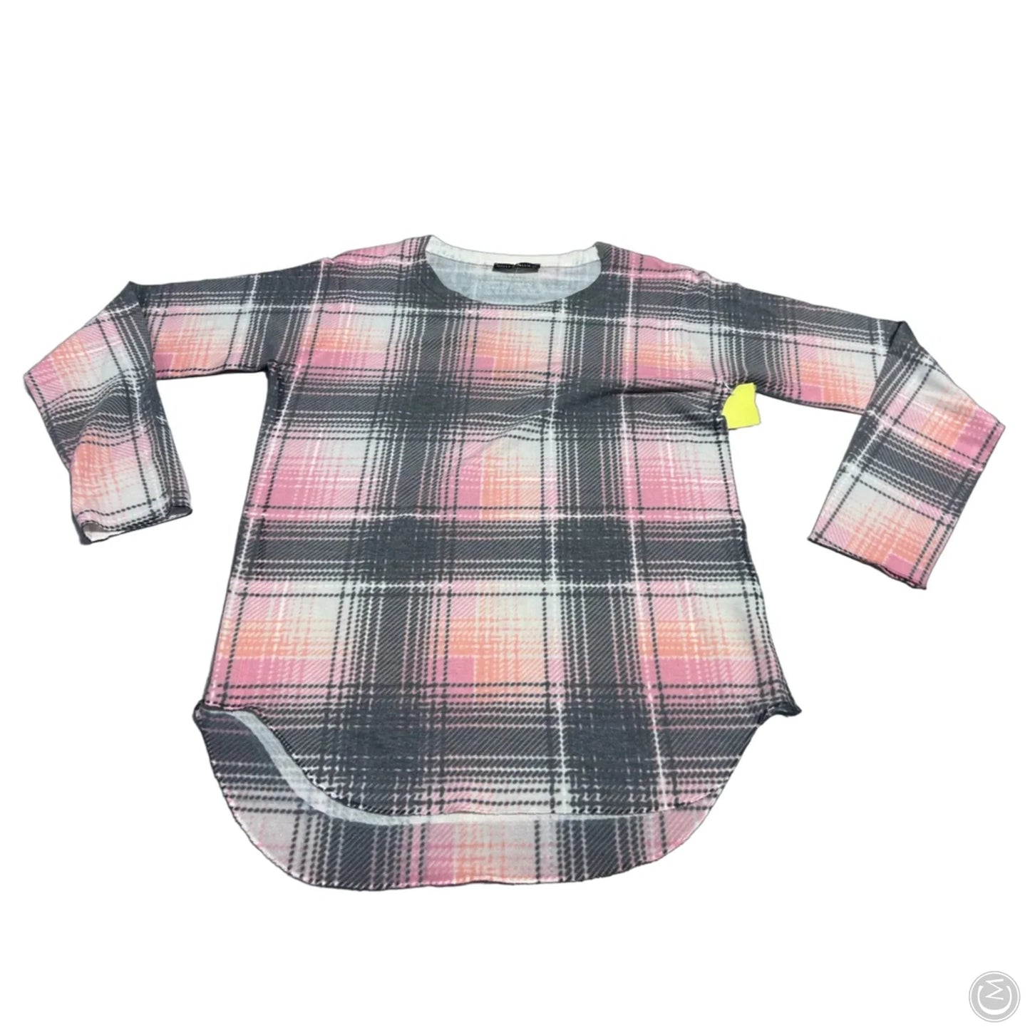 Top Long Sleeve By Nally And Millie In Plaid Pattern, Size: Xs
