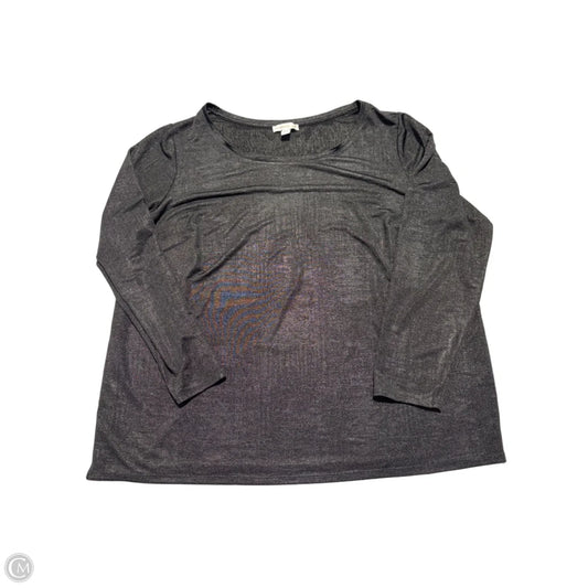 Top Long Sleeve By Westport In Black, Size: 2x