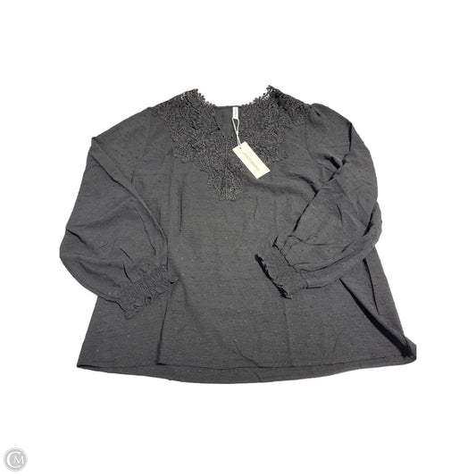 Top Long Sleeve By Cme In Black, Size: 2x