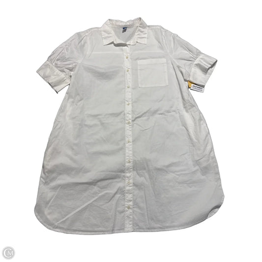 Dress Casual Maxi By Old Navy In White, Size: Xl