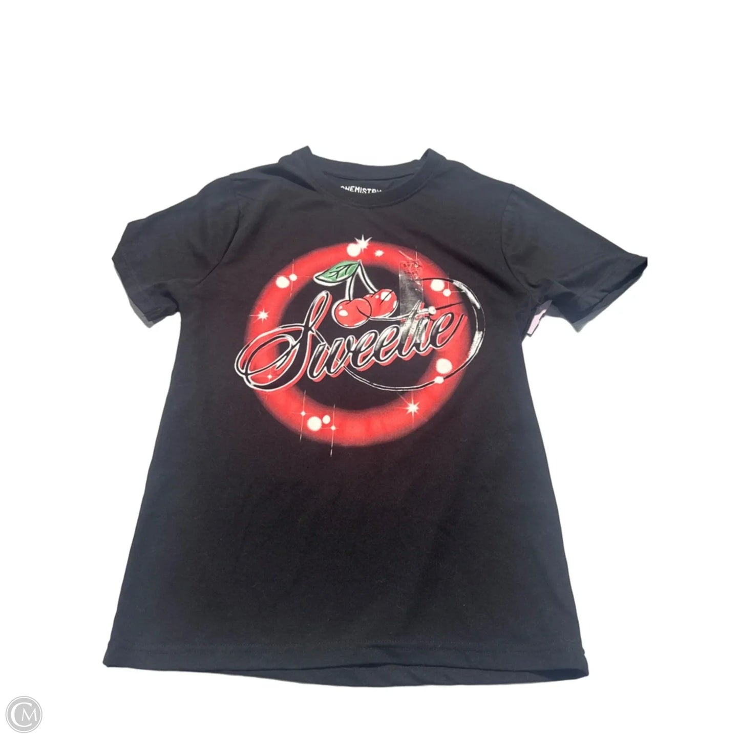 Top Short Sleeve Basic By Cme In Black, Size: S