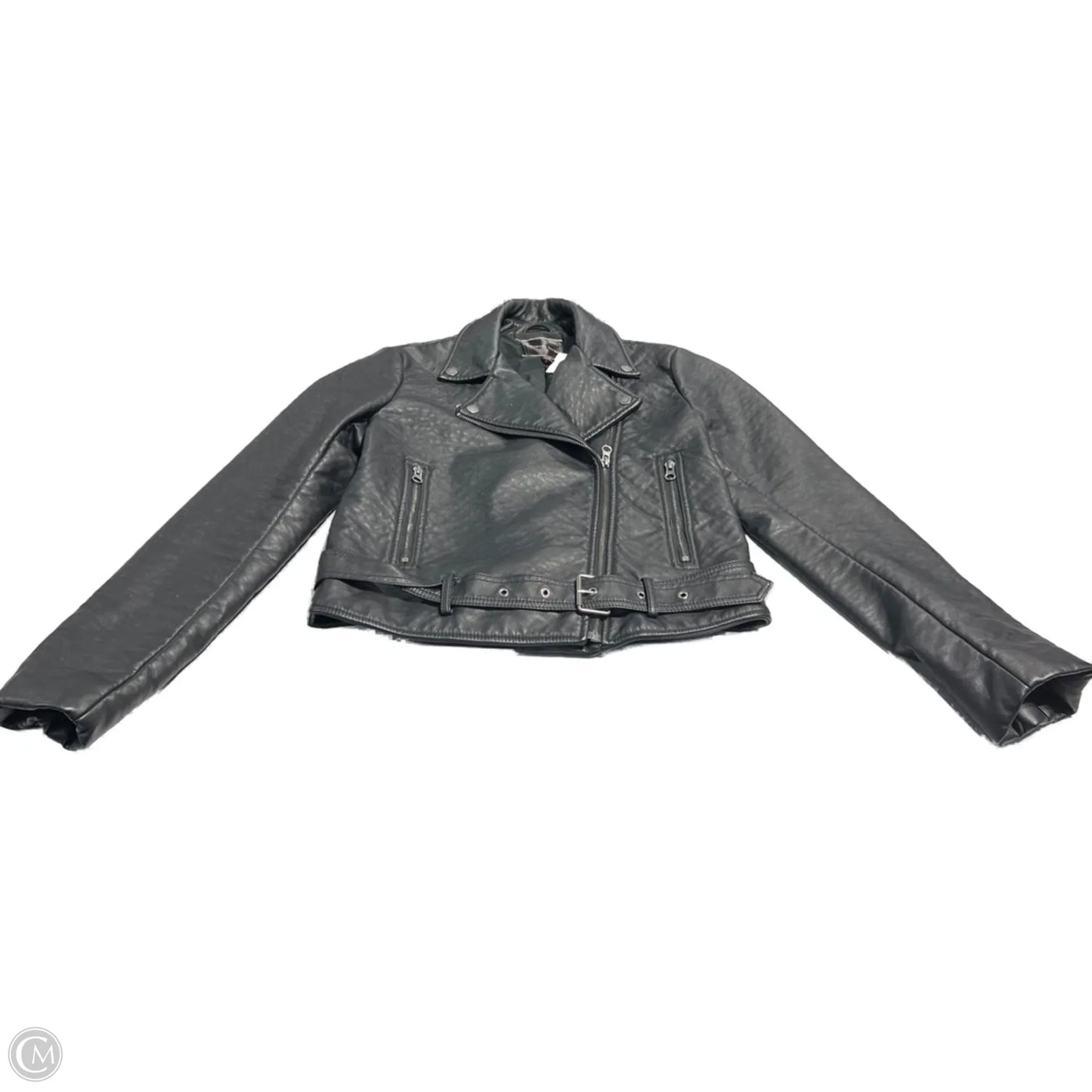 Jacket Moto Leather By Victorias Secret In Black, Size: M