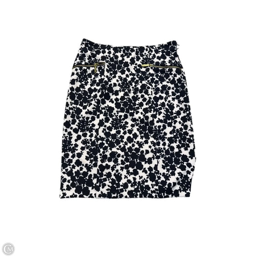 Skirt Midi By Michael By Michael Kors In Black & White, Size: 6