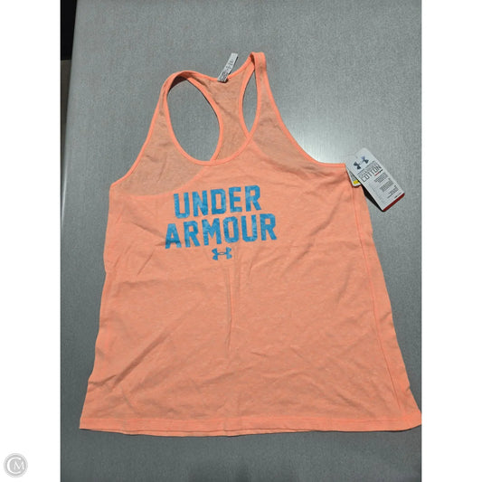 Athletic Tank Top By Under Armour In Orange, Size: Xl