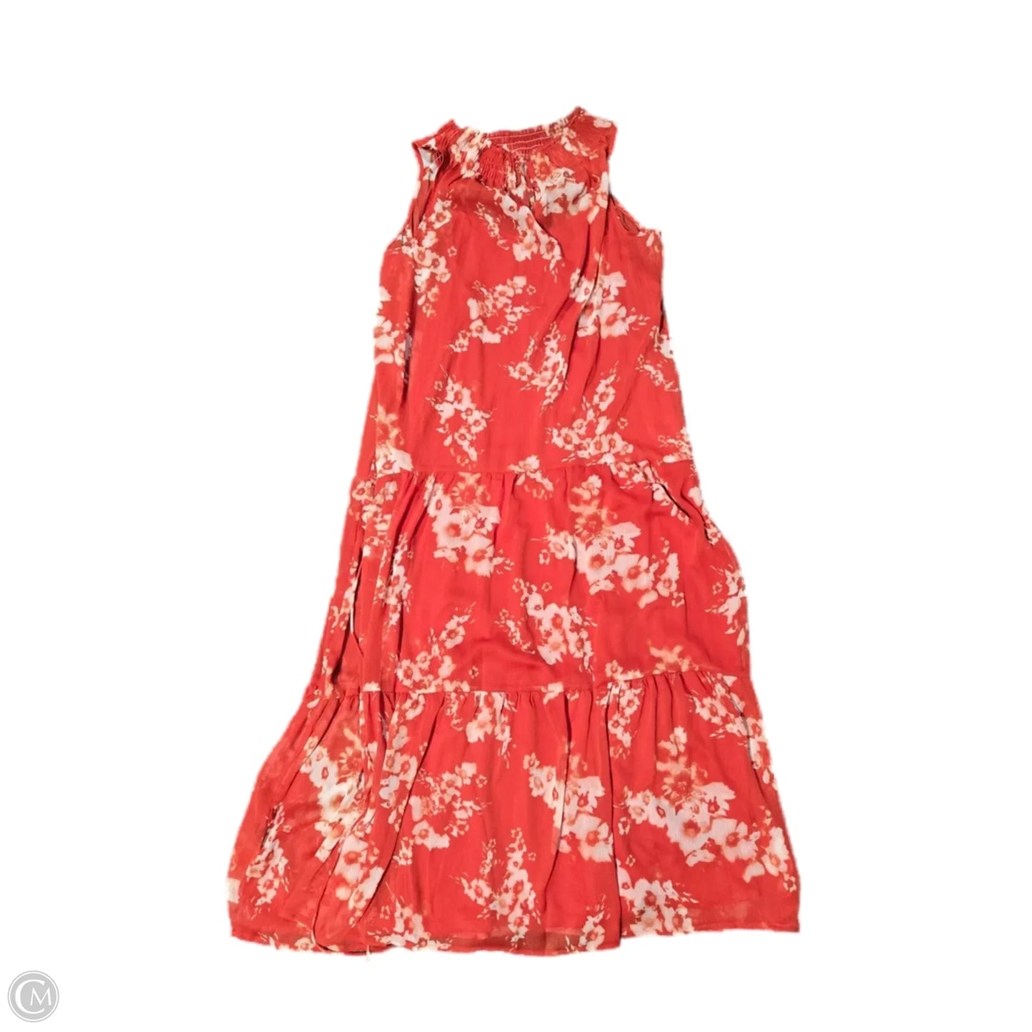 Dress Casual Maxi By Simply Vera In Red & White, Size: Xl