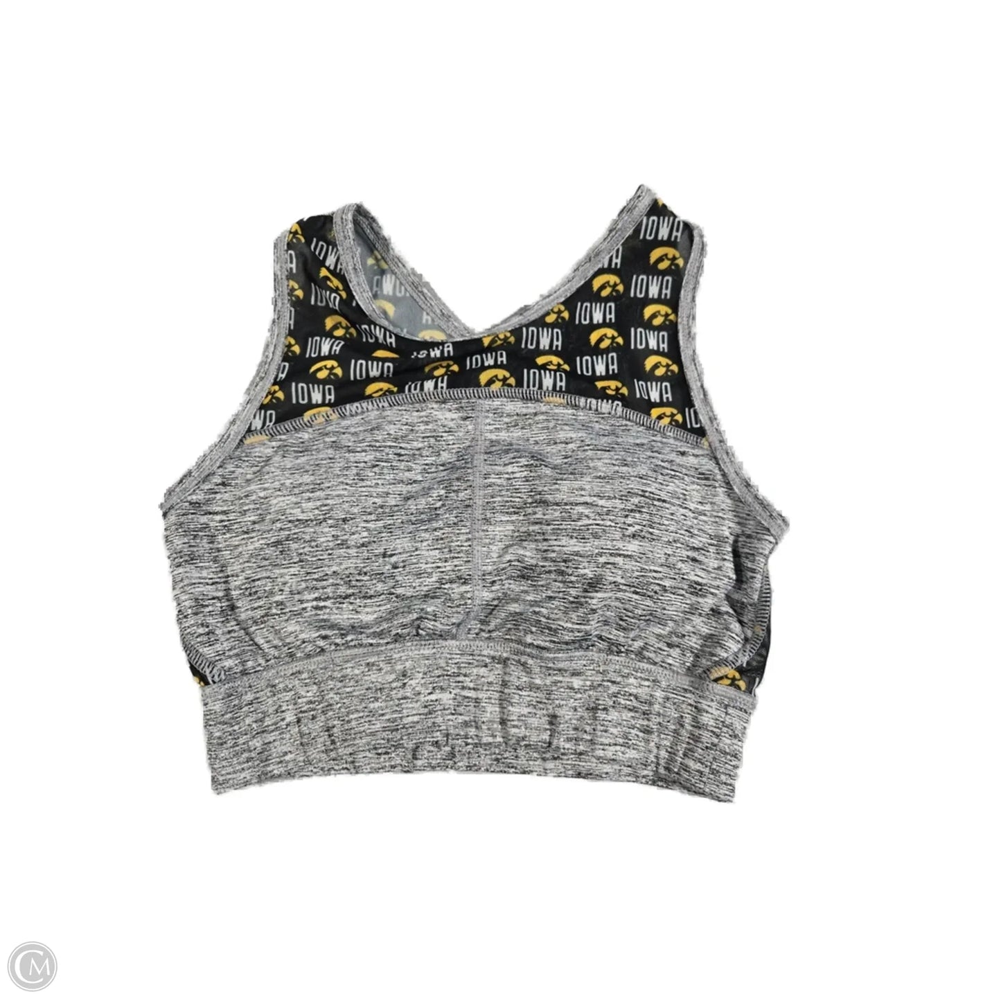 Athletic Bra By Cme In Black & Grey, Size: M