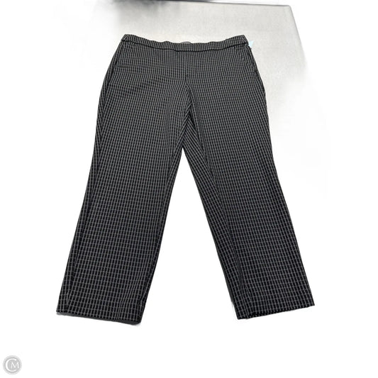 Pants Cropped By Liverpool In Plaid Pattern, Size: 12