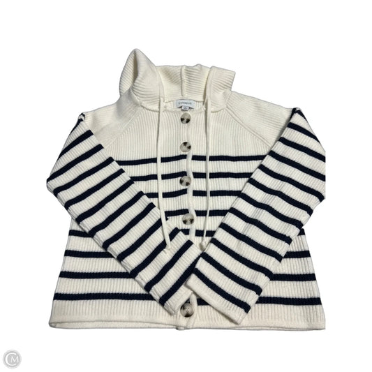 Cardigan By Evereve In Blue & Cream, Size: Xs