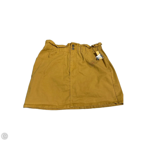 Skirt Mini & Short By Jolt In Yellow, Size: L