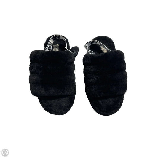 Slippers Designer By Ugg In Black, Size: 6
