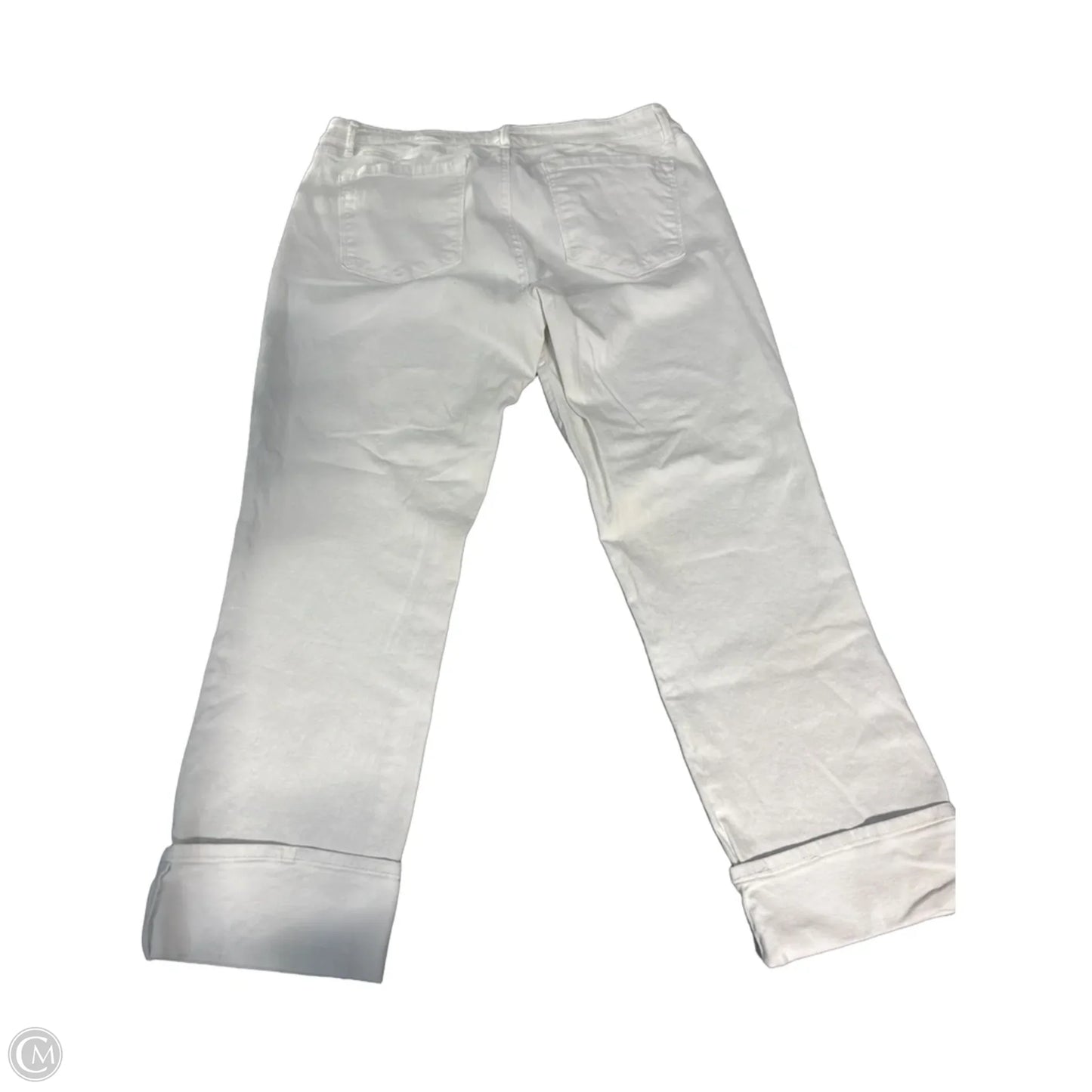Jeans Straight By Loft In White, Size: 14