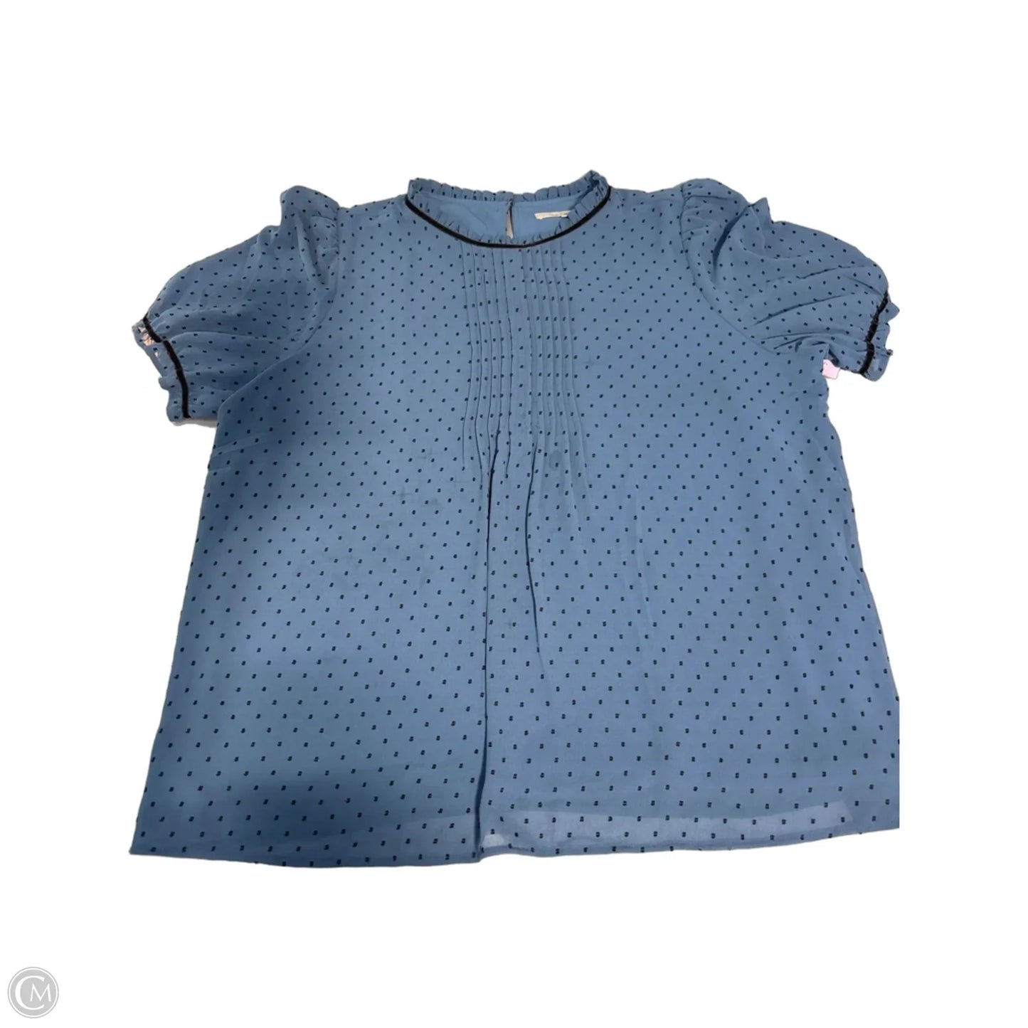 Top Short Sleeve By Loft In Blue, Size: Xl