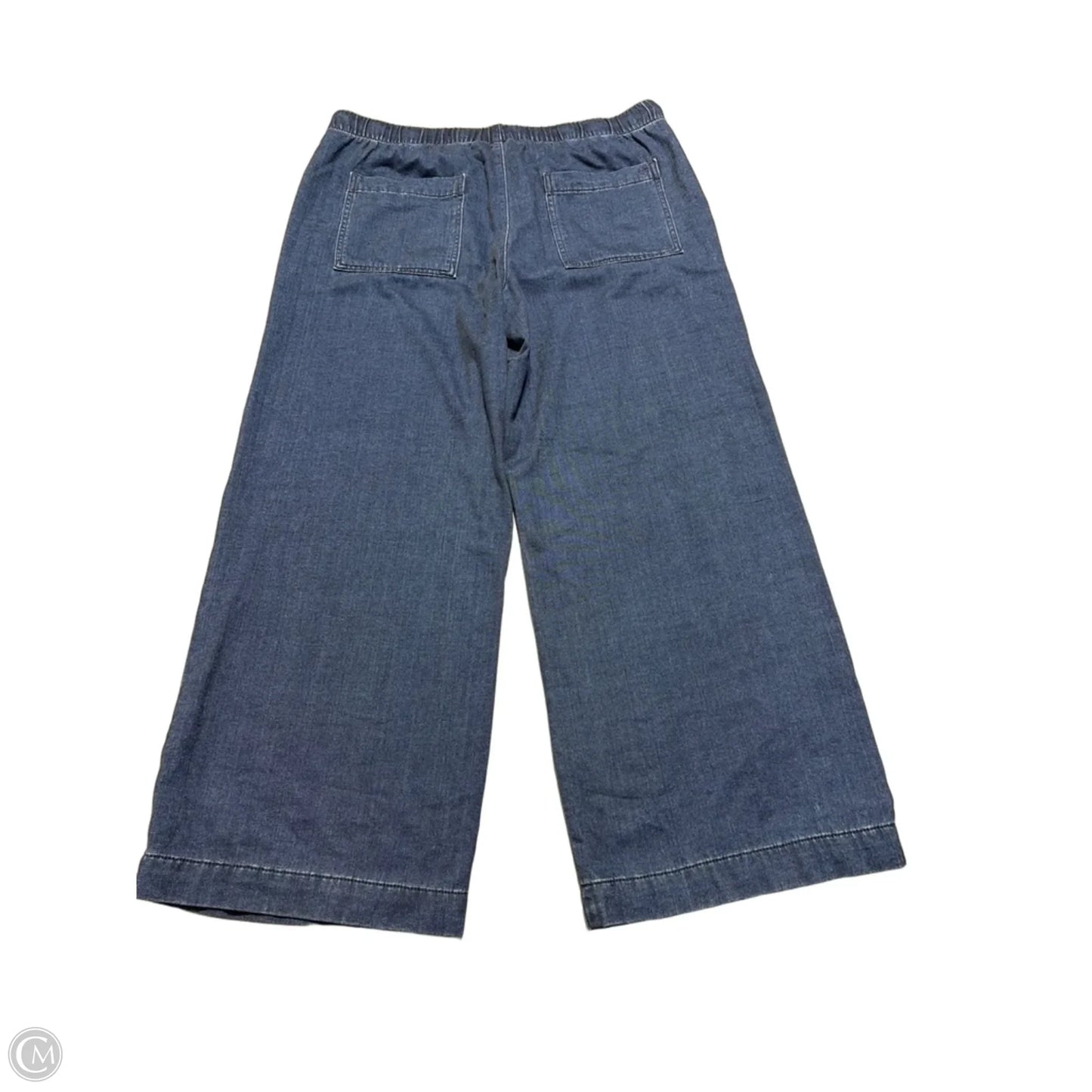 Jeans Wide Leg By American Eagle In Blue Denim, Size: 14