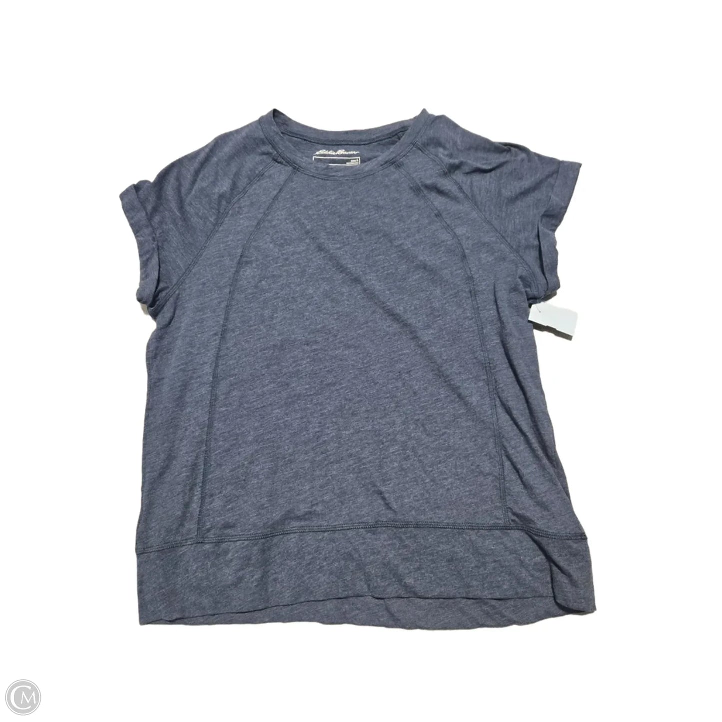 Athletic Top Short Sleeve By Eddie Bauer In Blue, Size: L