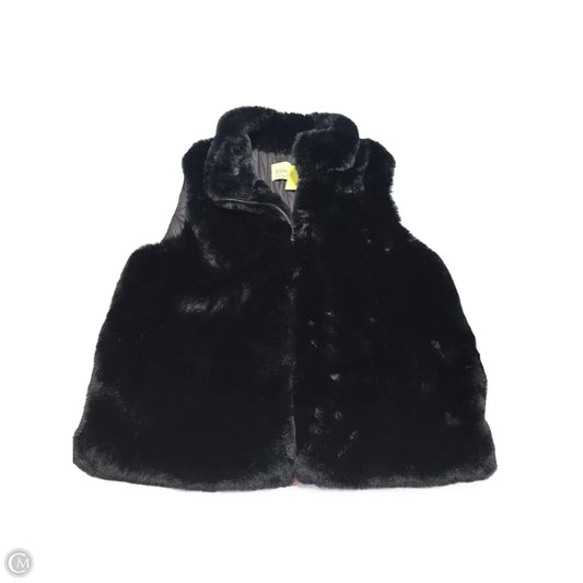 Vest Faux Fur & Sherpa By Elie Tahari In Black, Size: 1x