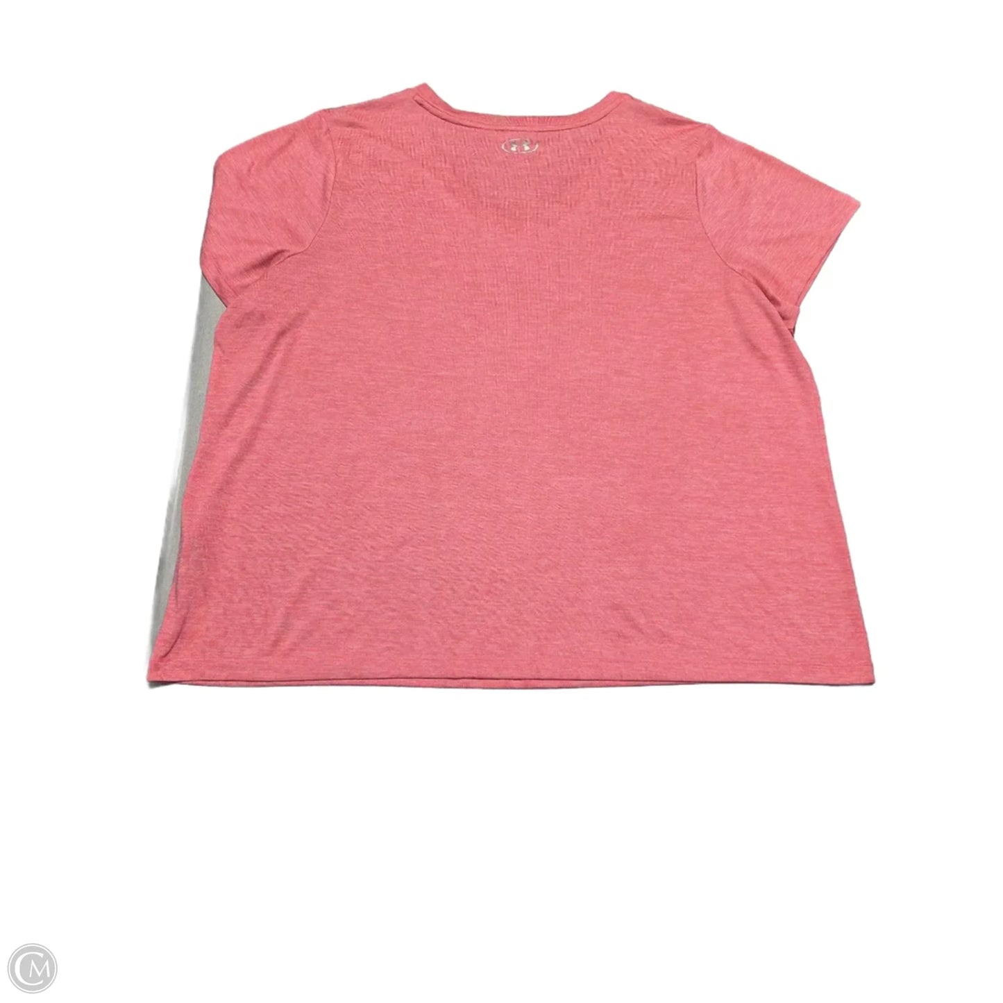 Athletic Top Short Sleeve By Under Armour In Pink, Size: 2x