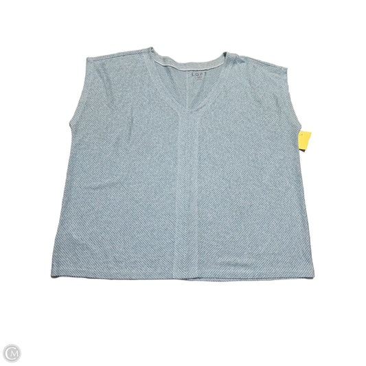 Top Sleeveless By Loft In Striped Pattern, Size: Xxl