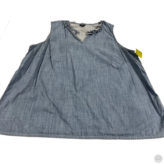 Tank Top By Talulah In Blue Denim, Size: 2x