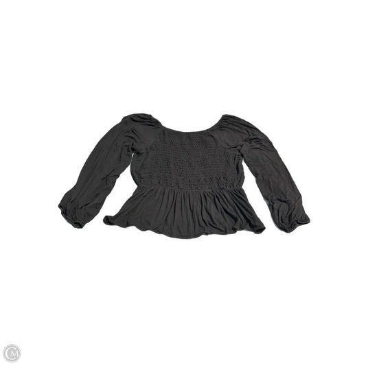 Top Long Sleeve By White Birch In Black, Size: 2x