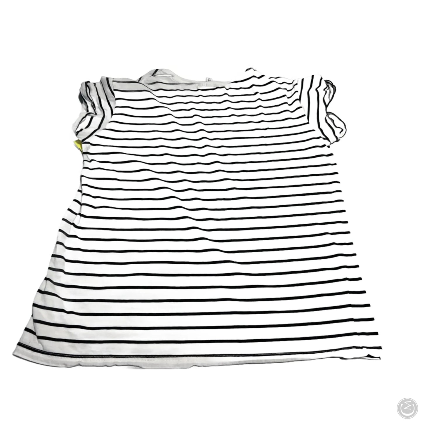 Top Short Sleeve By Divided In Striped Pattern, Size: M