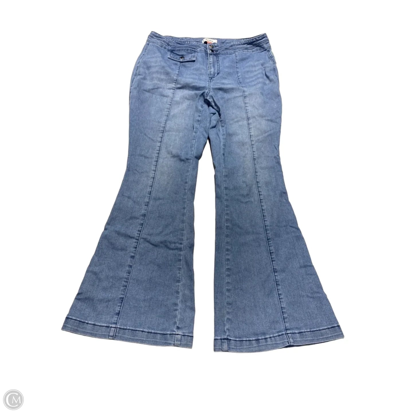Jeans Flared By Arula In Blue Denim, Size: 18