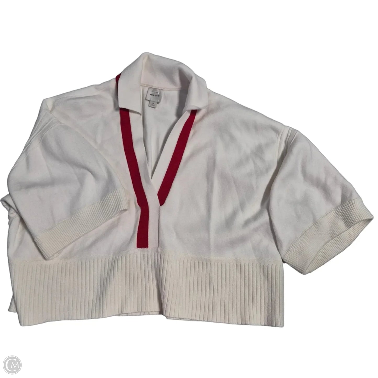Top Short Sleeve By Maeve In White, Size: M