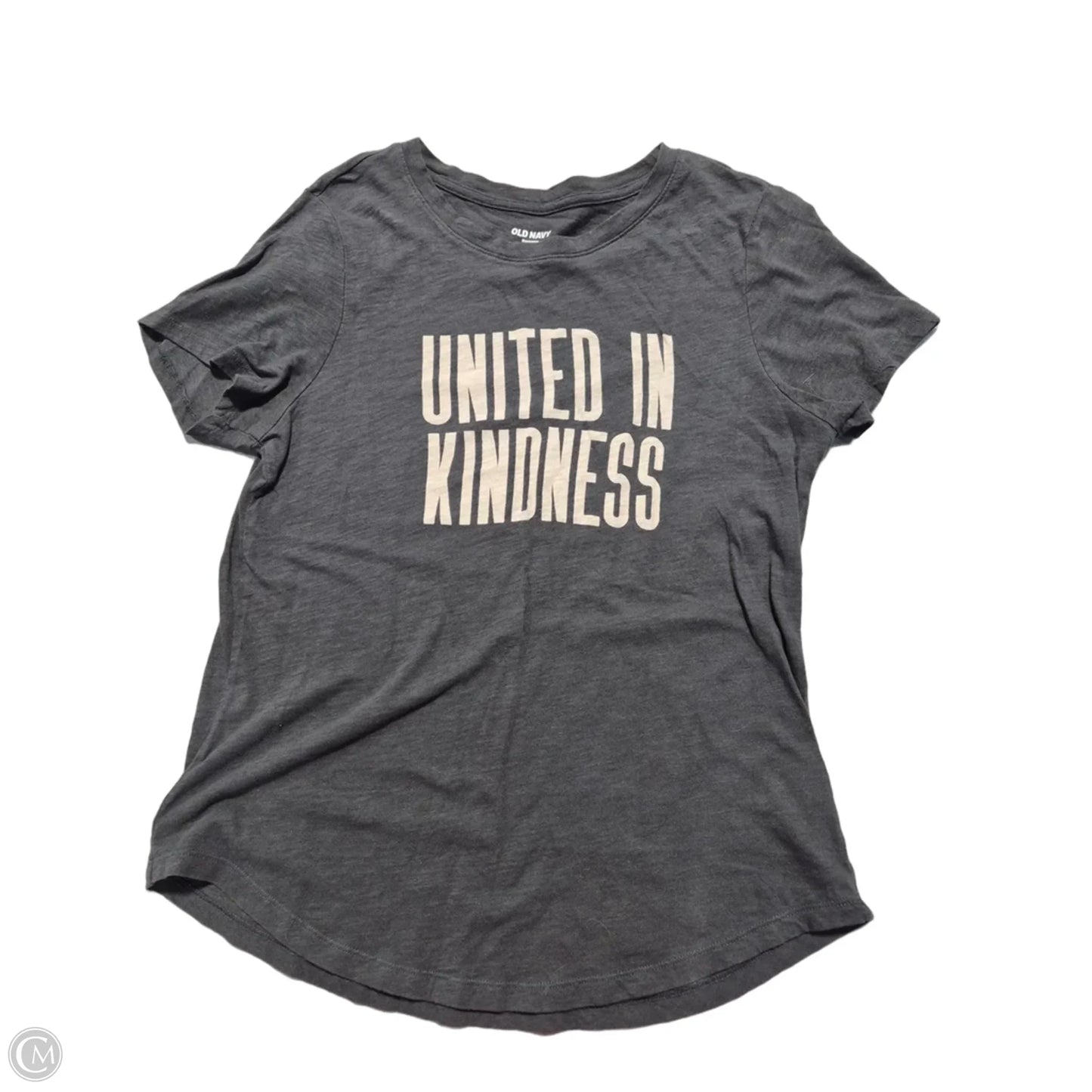 Top Short Sleeve By Old Navy In Grey, Size: S