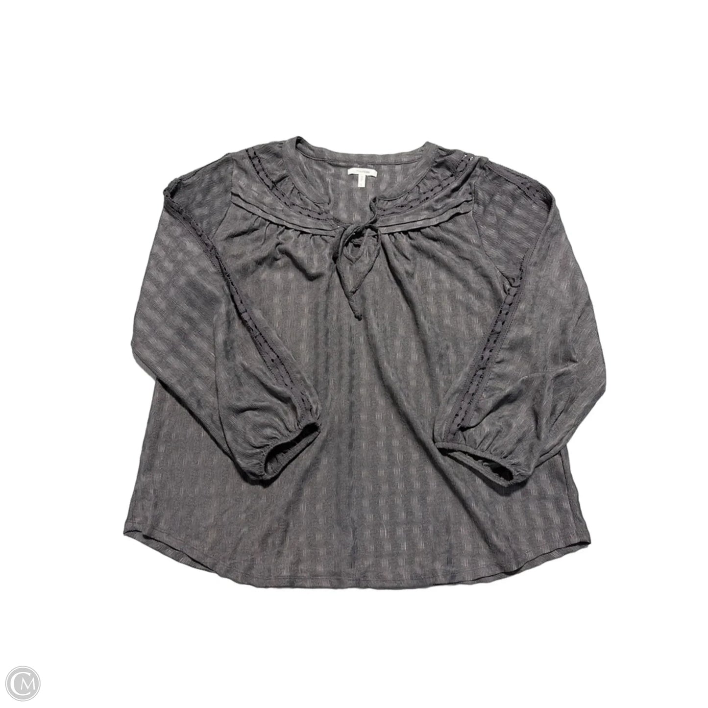 Top Long Sleeve By Maurices In Grey, Size: L