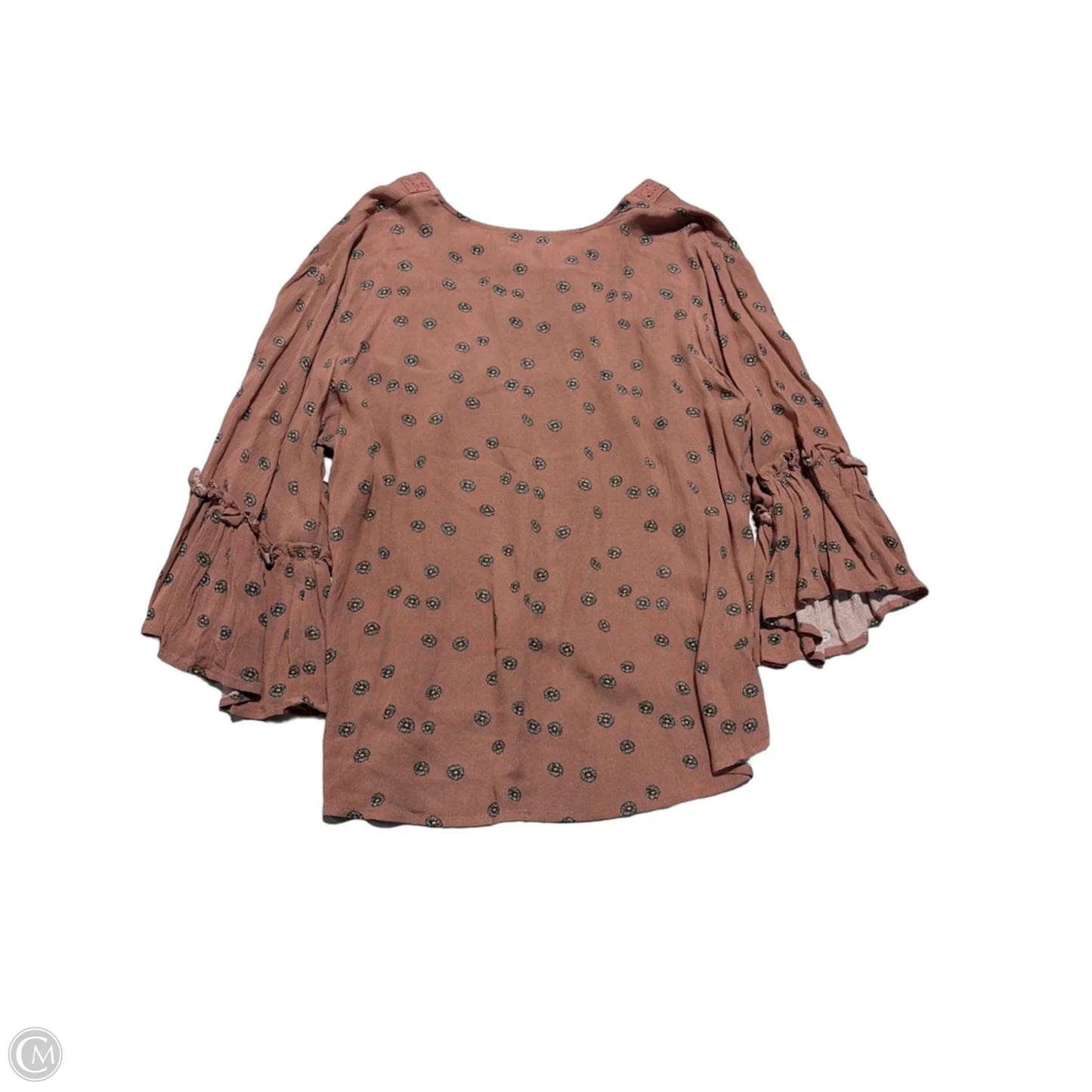 Top 3/4 Sleeve By Maurices In Pink, Size: L