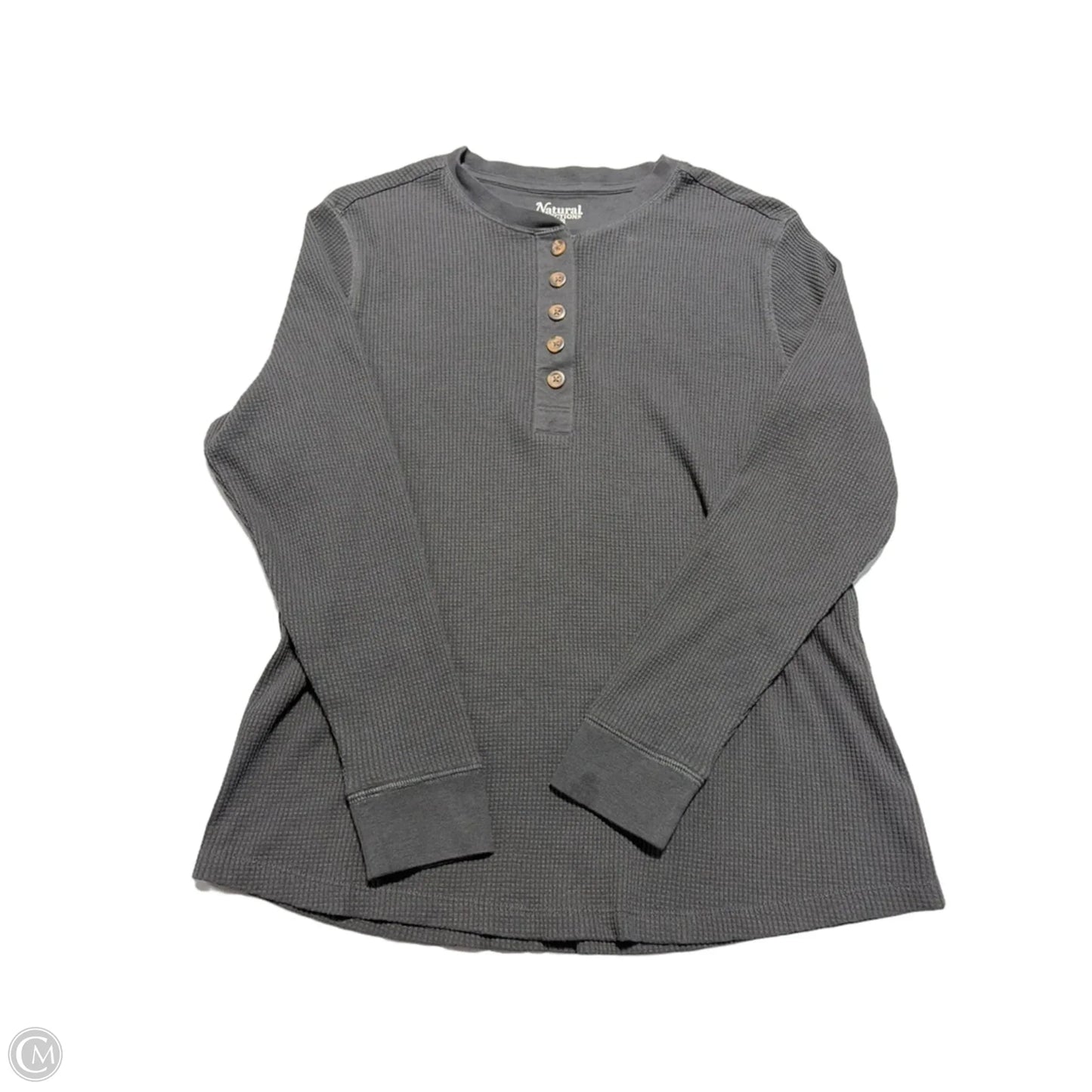 Top Long Sleeve By Natural Reflections In Black, Size: Xl