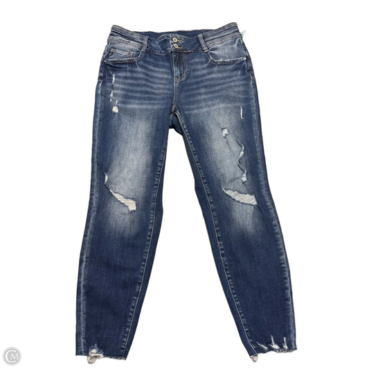 Jeans Straight By Kancan In Blue Denim, Size: 14
