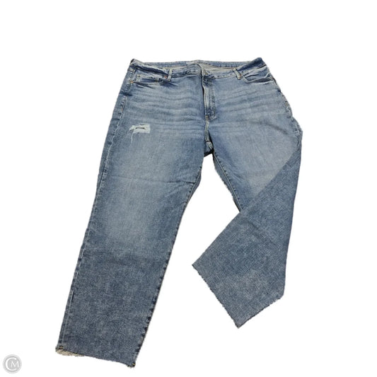 Jeans Straight By Old Navy In Blue Denim, Size: 24