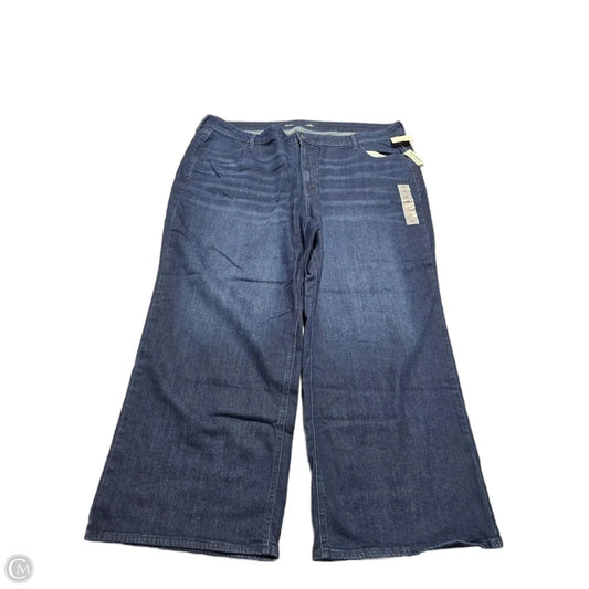 Jeans Wide Leg By Old Navy In Blue Denim, Size: 26